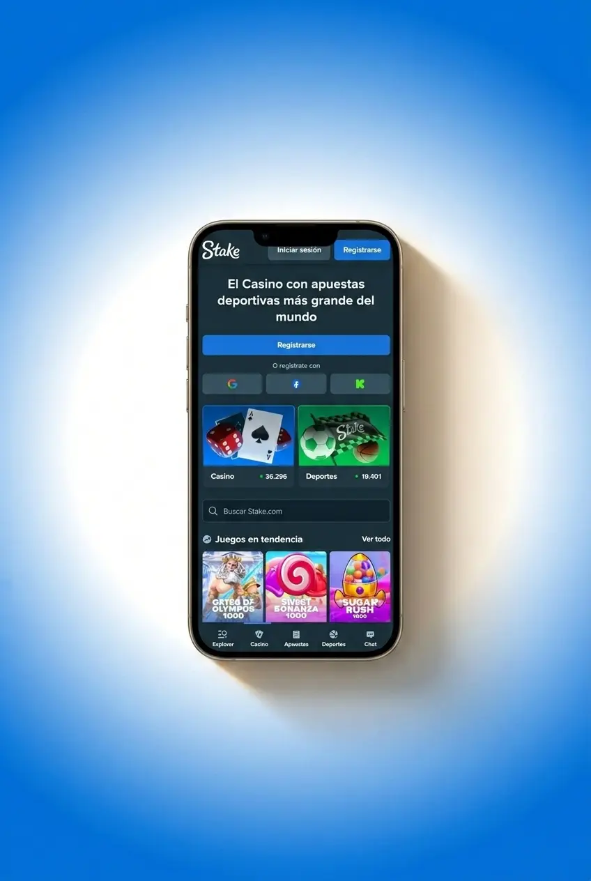 Activación del código promo en la app móvil de Stake.com para Android e iOS con pasos de registro y depósito