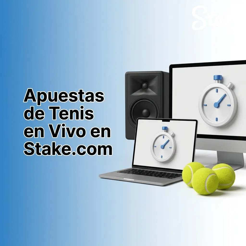 Interfaz de apuestas en vivo de tenis en Stake.com con marcador, sets y cuotas actualizadas en tiempo real