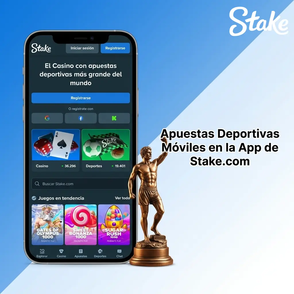Apuestas deportivas móviles en la app de Stake.com con más de 40 disciplinas disponibles 24/7