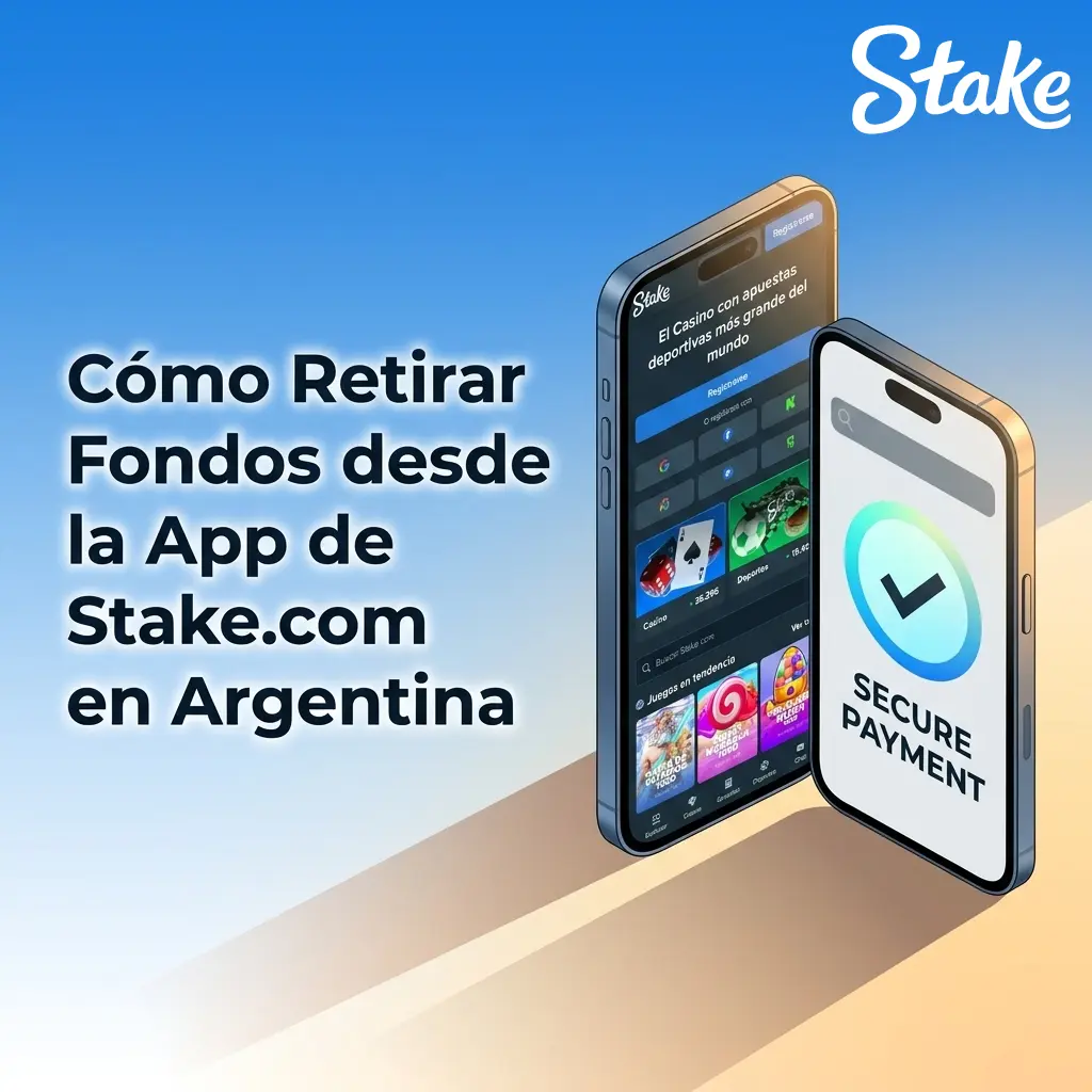 Guía para retirar fondos desde la app de Stake.com en Argentina con métodos cripto y bancarios