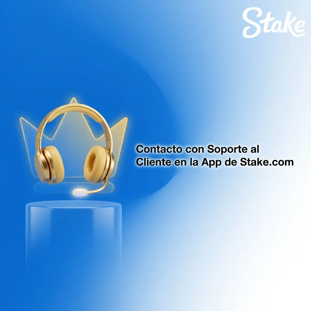 Soporte al cliente 24/7 en la app de Stake.com con chat en vivo, email y centro de ayuda para Argentina