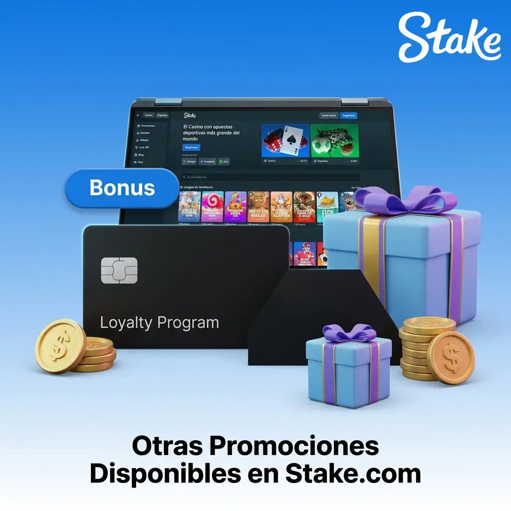 Promociones activas en Stake.com con premios en criptomonedas, sorteos semanales y torneos deportivos