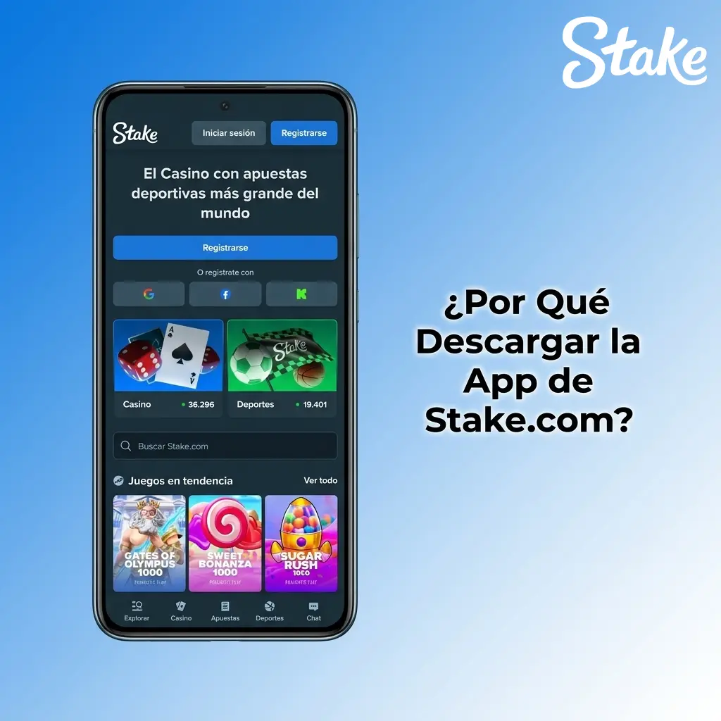 App de Stake.com con casino, apuestas en vivo, pagos cripto y soporte 24h para usuarios de Argentina