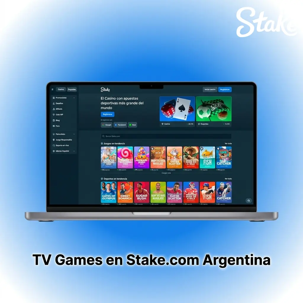 Juegos de TV en Stake.com Argentina con presentadores reales en estudios, apuestas en vivo y sorteos en tiempo real